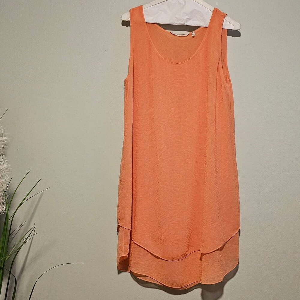 Women’s Soft Surroundings Semi Sheer Chiffon Long Tunic, Medium